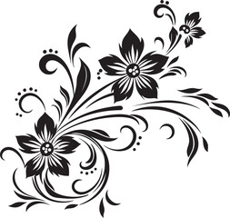 Antique Floral Frame Decorative Floral Frame Classic Divider Logo Intricate Floral Emblem