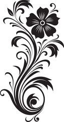 Retro Floral Emblem Vintage Decorative Pattern Antique Floral Vector Decorative Floral Badge