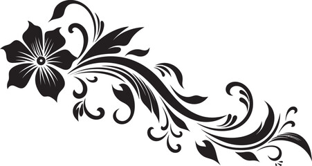 Intricate Floral Frame Victorian Style Emblem Elegant Ornamental Art Retro Floral Vector