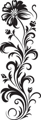 Fototapeta premium Vintage Floral Logo Antique Scrollwork Design Antique Floral Vector Decorative Divider Line