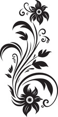 Classic Floral Emblem Design Decorative Floral Element Vector