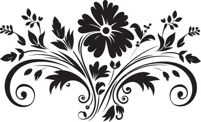 Retro Style Design Vintage Ornate Badge Antique Floral Frame Decorative Floral Frame