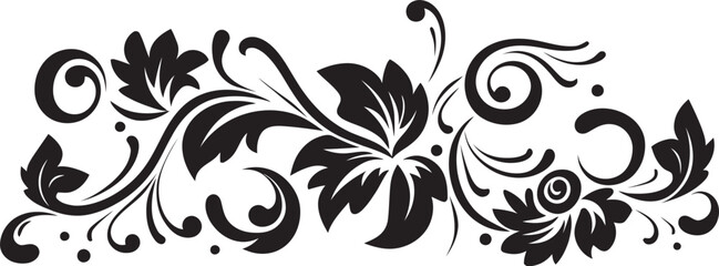 Antique Floral Vector Decorative Floral Badge Classic Vintage Design Intricate Floral Art