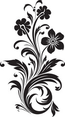 Retro Style Design Vintage Ornate Badge Antique Floral Frame Decorative Floral Frame