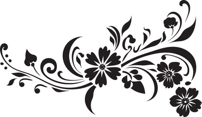 Victorian Era Logo Elegant Floral Badge Retro Style Design Vintage Ornate Badge