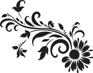 Antique Floral Frame Decorative Floral Frame Classic Divider Logo Intricate Floral Emblem