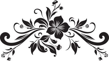 Victorian Era Logo Elegant Floral Badge Retro Style Design Vintage Ornate Badge