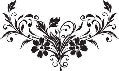 Antique Floral Frame Decorative Floral Frame Classic Divider Logo Intricate Floral Emblem