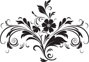 Retro Style Design Vintage Ornate Badge Antique Floral Frame Decorative Floral Frame