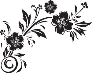 Fototapeta premium Classic Vintage Icon Intricate Floral Logo Victorian Floral Vector Elegant Divider Icon