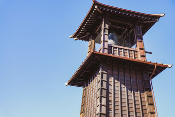 The Toki no Kane is a time bell tower that signals the time and is a symbol of Kawagoe.