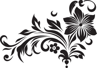 Victorian Era Logo Elegant Floral Badge Retro Style Design Vintage Ornate Badge