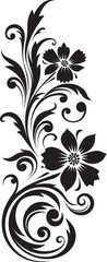 Vintage Ornate Divider Line Design Retro Floral Emblem Vector