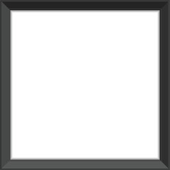 Realistic photo frame template. Black, blank picture frames for image or text. Modern design element for you product mock-up or presentation.