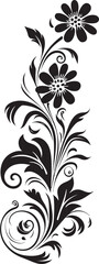 Fototapeta premium Vintage Scroll Vector Elegant Divider Line Retro Floral Swirl Design Frame
