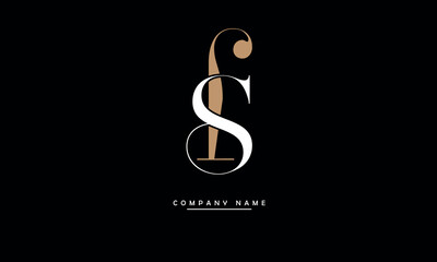 SF, FS, S, F Abstract Letters Logo Monogram