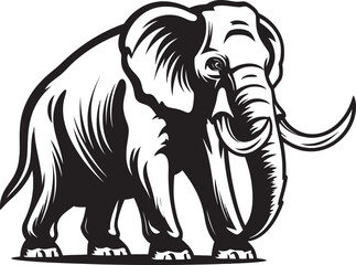 Elephant Head Icon Artistic Vector Badge Vector Elephant Illustration Modern Emblem