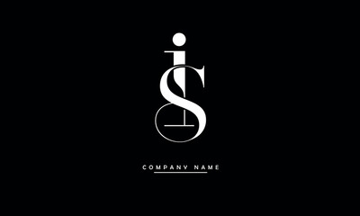 IS, SI, I, S Abstract Letters Logo Monogram © grafic.ustani