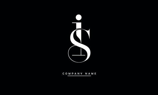 IS, SI, I, S Abstract Letters Logo Monogram
