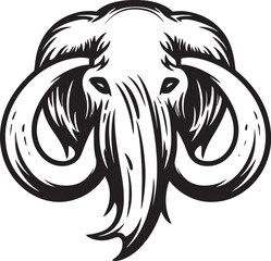 Abstract Elephant Design Stylish Vector Art Elephant Silhouette Badge Artistic Logo