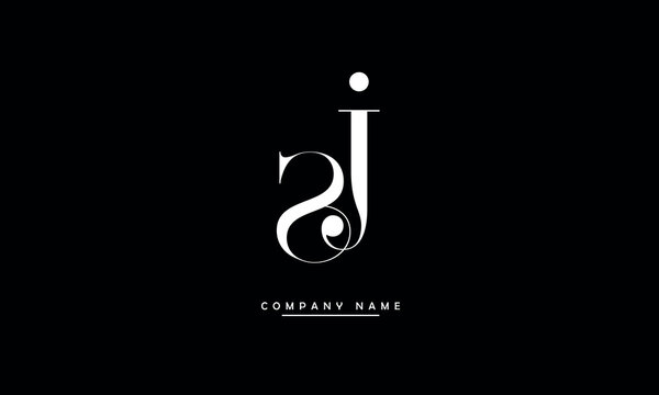 SJ, JS, S, J Abstract Letters Logo Monogram