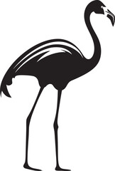 Elegant Flamingo Logo Vector Symbol Design Minimalist Flamingo Icon Graphic Emblem Concept