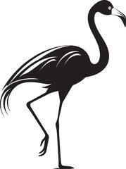 Elegant Flamingo Logo Vector Symbol Design Minimalist Flamingo Icon Graphic Emblem Concept