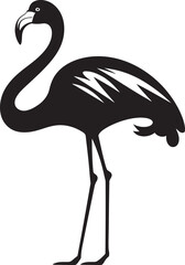 Flamingo Line Art Logo Iconic Design Stylish Flamingo Icon Creative Vector Art