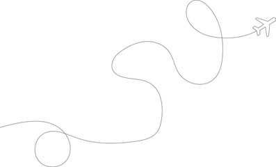 Airplane line path