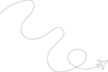 Airplane line path