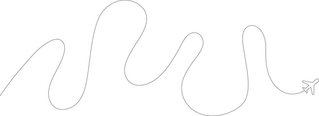 Airplane line path