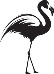 Stylish Flamingo Icon Artistic Vector Symbol Flamingo Silhouette Badge Modern Design