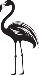 Geometric Flamingo Icon Abstract Symbol Tropical Flamingo Emblem Stylish Vector Design