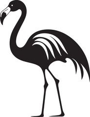 Vintage Flamingo Badge Retro Vector Symbol Flamingo Line Art Logo Classic Emblem