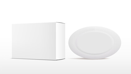 Cream Soap And Clear Box Package For Your Design