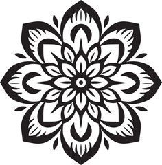 Fototapeta premium Mandala Circle Symbol Retro Mandala Floral Mandala Illustration Modern Design