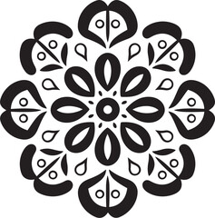 Geometric Mandala Icon Minimalistic Badge Artistic Mandala Logo Modern Emblem