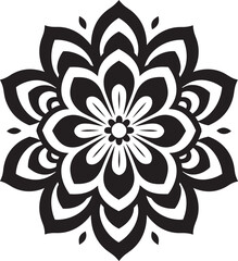 Vintage Mandala Icon Retro Vector Symbol Geometric Mandala Emblem Minimalistic Pattern Icon