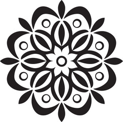 Fototapeta premium Abstract Floral Mandala Modern Logo Design Geometric Mandala Symbol Stylish Vector Art