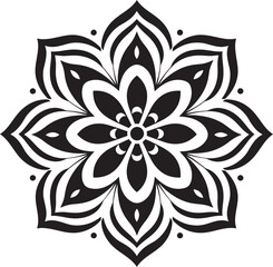Fototapeta premium Stylish Mandala Emblem Elegant Emblem Vintage Mandala Symbol Retro Vector Design