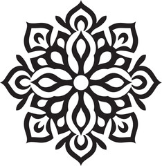 Geometric Mandala Symbol Stylish Vector Art Mandala Artistic Illustration Minimal Emblem