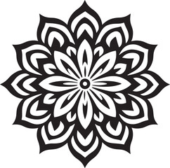 Mandala Pattern Badge Creative Symbol Intricate Mandala Logo Contemporary Design