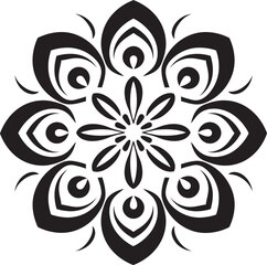 Abstract Mandala Logo Geometric Vector Art Geometric Floral Mandala Stylish Design