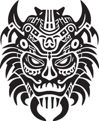 Frontal Dragon Head Icon Mythical Artwork Dragon Head Art Vector Logo