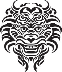 Fantasy Dragon Logo Detailed Artwork Vector Dragon Head Mythical Design