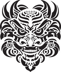 Front View Dragon Logo Vector Symbol Dragon Head Badge Fantasy Art