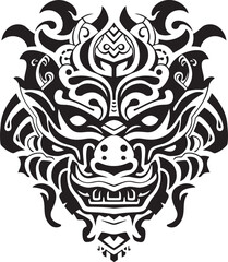 Fantasy Dragon Logo Front View Graphic Illustration Dragon Head Illustration Vector Design Concept