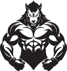 Legendary Alpha Wolf Badge Predatory Emblem Predatory Alpha Wolf Design Vector Icon