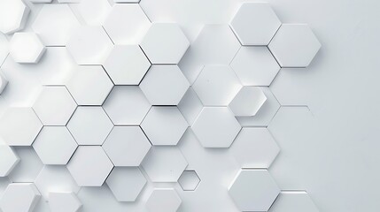 abstract white elegant background with hex pattern