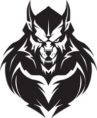 Massive Wolf Artwork Predatory Design Predatory Alpha Wolf Symbol Vector Emblem
